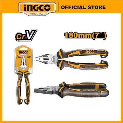Kìm răng 7 inch 180mm chất liệu thép Crv Ingco HCP28188