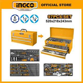 Bộ hộp đồ nghề 97 món dụng cụ ingco htcs220971