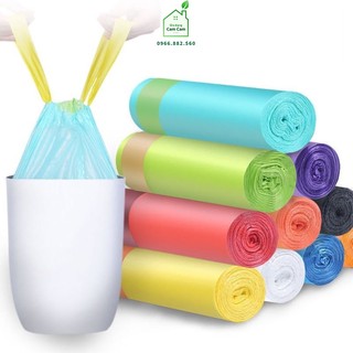 CCL183 - Túi đựng rác Có dây rút 45x50cm - Cuộn Túi Bóng Chứa Rác, Túi Đựng Rác Có Quai, Tiện Dụng - Giadungcamcam