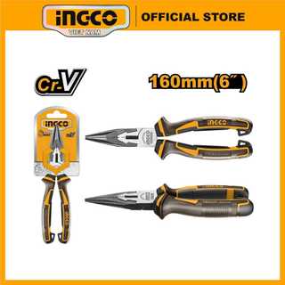Kìm cắt mỏ dài 6 inch 160mm chất liệu thép Crv Ingco HLNP28168