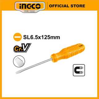 Tua vít dẹp, dài 125mm ingco hs586125 thép hợp kim chất lượng cao