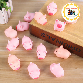 Chú Heo Bóp Tay Kêu Chút Chít Vui Nhộn An Toàn Cho Bé dùng làm đồ chơi nhà tắm
