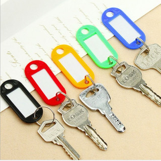 Key tag, thẻ ghi nhớ gắn móc chìa khoá, ghi chú móc khoá nhiều màu sắc