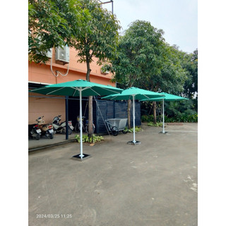 Ô dù chính tâm tròn cao cấp (đường kính 3m đã bao gồm vỏ chân đế chưa đổ bê tông)