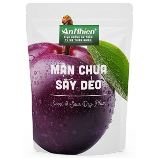 Mận Chua Sấy Dẻo An Nhiên 50g, Trái Cây Sấy Dẻo, Ăn Vặt Healthy, Vị Chua Ngọt