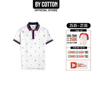 Áo thun nam cao cấp polo in tràn bc by cotton