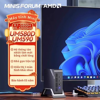 Um580d/um590 amd ryzen r7-5800h/r9-5900h máy tính hiệu suất cao mini pc minisforum amd radeon™ graphics card