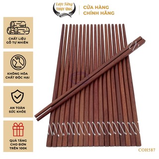 Đũa kẻ vạch chéo gỗ hương giá rẻ cho mọi nhà - lược sừng thụy ứng - cth587