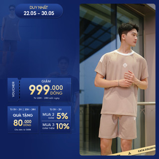 Đồ bộ nam cộc tay Cata Collection chất liệu cotton tổ ong 4 chiều,thoáng mát,thấm hút mồ hôi tốt thoải mái vận động CT20