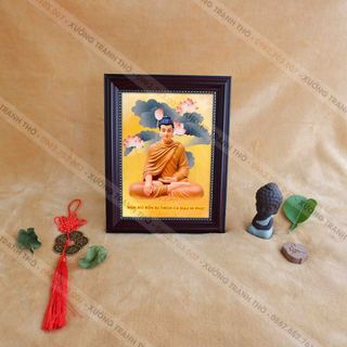 Tranh phật thích ca mâu ni để bàn 19.5x25.5cm