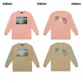 Áo thun tay dài 5THEWAY BST nothing màu NÂU aka Square Long Sleeve in Warmsand