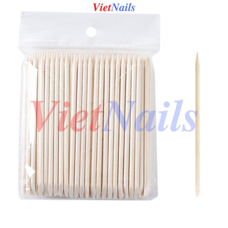 Que gỗ nail hai đầu làm nail sủi móng tháo móng giả - que gỗ chấm đá chấm keo trang trí nail box
