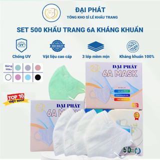  Khẩu trang 6A Đại Phát(DP) Chống tia UV, kháng khuẩn, chống nắng, mẫu mới 2024