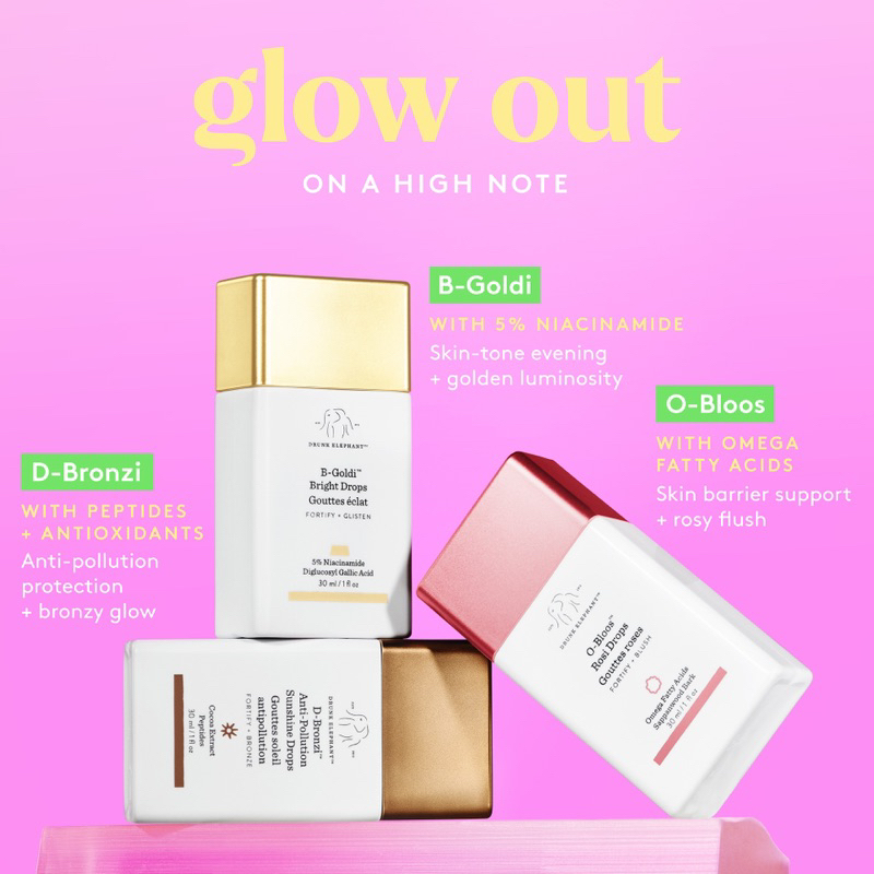 Tinh chất đa năng Drunk Elephant (Rosi Drops, Sunshine Drops, Bright Drops)