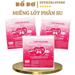 Miếng lót phân su tím hiền trang cho bé sơ sinh, giấy lót phân su | bố bơ store