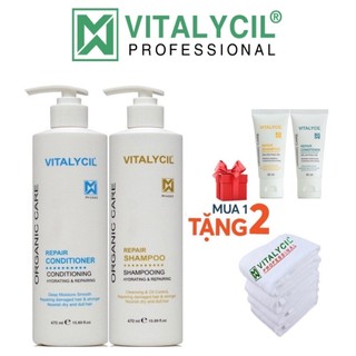 Dầu gội xả phục hồi, giảm gãy rụng hương nước hoa Vitalycil Repair 470ML