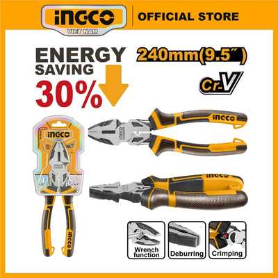Kìm răng cao cấp 9.5 inch (24cm) thép CrV Ingco HHCP28240