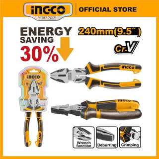 Kìm răng cao cấp 9.5 inch thép crv ingco hhcp28240