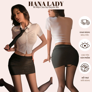 Đồ ngủ cosplay thư ký sexy gợi cảm kèm cà vạt cp315