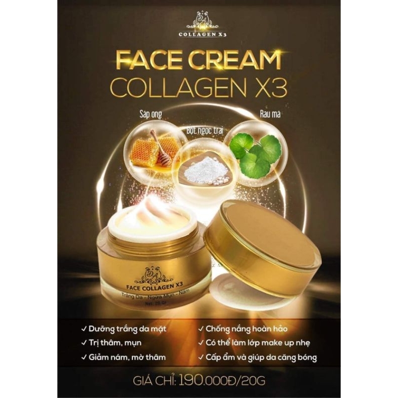 Kem Face Collagen X3 MỹPhẩmĐôngAnh - Nguyễn Huỳnh Như
