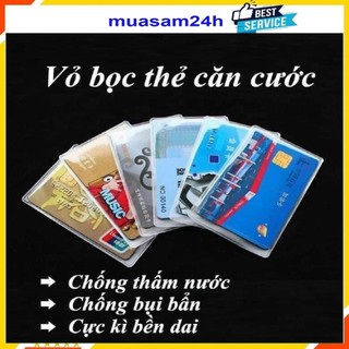 Bọc căn cước công dân, Combo 10, 20 cái, bọc thẻ căn cước, thẻ atm, bằng lái xe, thẻ sinh viên