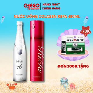 Nước uống collagen Refa Enrich 16 Nhật Bản giúp trắng sáng trẻ hóa làn da chai 480ml
