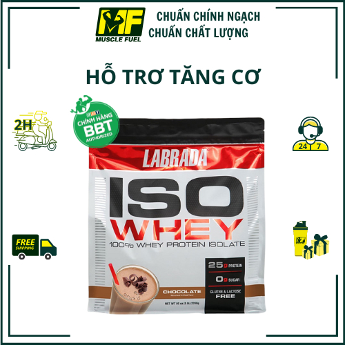 {QUÀ TẶNG}LABRADA ISO WHEY – 100% Whey Protein Tinh Khiết- 71 lần dùng