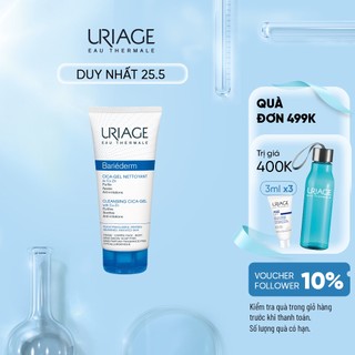 Gel làm sạch cho da nhạy cảm URIAGE BARIEDERM CICA GEL NETTOYANT 200ml