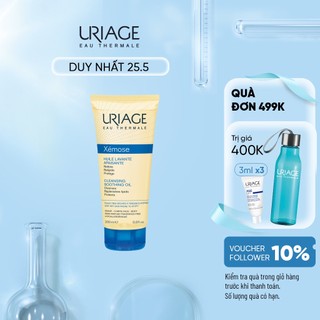 Gel làm sạch dạng gel-oil cho da khô, viêm da cơ địa, chàm URIAGE XÉMOSE HUILE LAVANTE APAISANTE 200ml