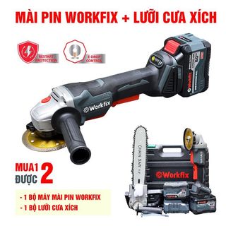 [XÁM] Máy cắt mài pin Workfix WF-AG100B dây đồng 100%, máy cắt pin cầm tay, máy mài góc pin Lỗi 1 đổi 1