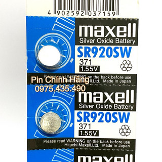 Pin Đồng Hồ SR920SW SR920 371 Maxell Chính Hãng Vỉ 1 Viên