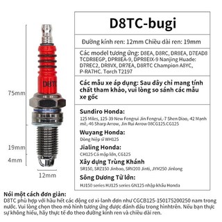 Bugi Điện Cực (dành cho xe máy 50CC-150CC) Triode A7TC / D8TC bugi Cho Xe Tay Ga 50cc 110cc 125cc Atv