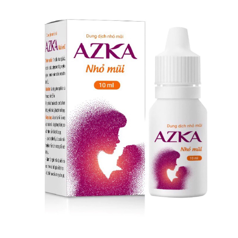 Nhỏ mũi Azka 10ml hỗ trợ giảm ngạt mũi, khụt khịt mũi ở trẻ < 6m