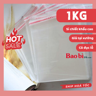 1kg túi OPP túi bóng kính dán miệng