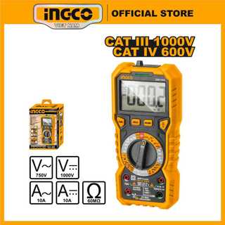 Đồng hồ đo điện vạn năng INGCO DM7502 đo tụ điện, điot, AC, DC, điện trở, điện dung, tần số, hiệu suất