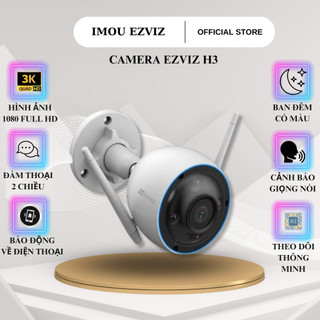 Camera wifi ngoài trời EZVIZ H3 5MP có màu ban đêm, chống nước, cảnh báo bằng còi và đèn