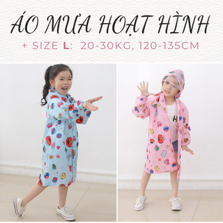 Áo mưa hồng, xanh bắt mắt nhiều hình thú cực yêu