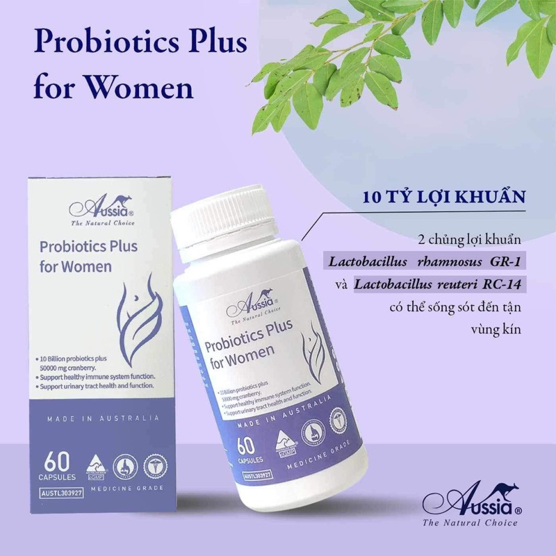 [SHOP MALL CHÍNH HÃNG ] Probiotics plus for women bổ sung 10 tỷ lợi khuẩn