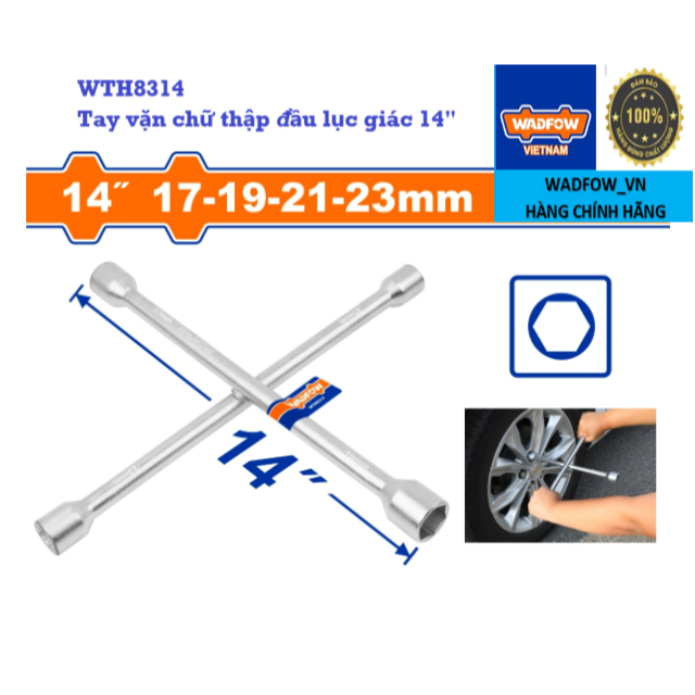 WADFOW - WTH8314Tay vặn chữ thập đầu lục giác 14"