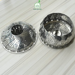 CCL198 - Khay Hấp Xôi Inox Xoè Có Hộp Đựng Bên Ngoài - Tiện ích Cho Các Mẹ - Giadungcamcam