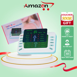 Tặng thảm massage chân máy massage xung điện beame bm-x35 trị liệu 8 miếng dán