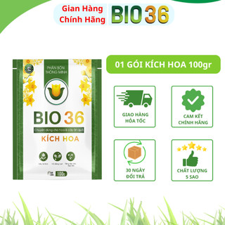 Kích Hoa Bio 36 - Gói 100gr - Chuyên Dùng Cho Hoa Và Cây Ăn Quả