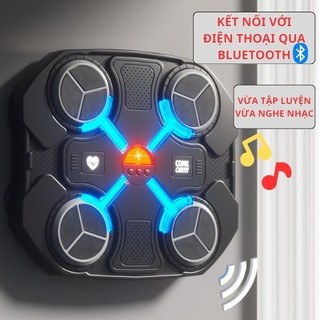 Đồ chơi máy tập boxing luyện tập đám bốc tại nhà, đèn âm nhạc kết nối bluetooth, máy treo tường, quà tặng sinh nhật
