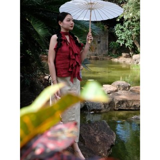 𝗠𝗔𝗬 𝗟𝗜𝗡𝗘𝗡 - Áo Yếm Linen Sương Mai ( Linen Tưng )