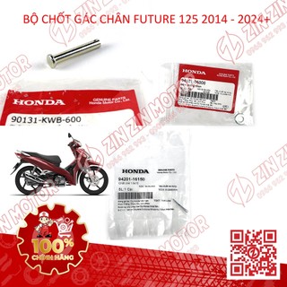 Bộ chốt gác chân sau wave 125i led 2018 - 2022, wave 125i thái 2012 - 2017 90131-kwb-600, 94101-06000, 94201-16150