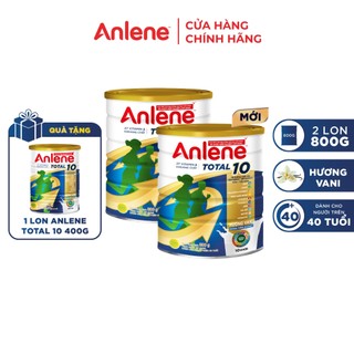  Combo 2 Sữa bột bổ sung dinh dưỡng Anlene Total 10 lon 800g
