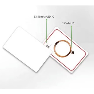 INKJET RFID CARD - THẺ RFID TẦN SỐ KÉP - COPY VÀ GHI 125KHZ + 13.56MHZ( COMBO 10 CÁI)