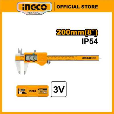 Thước cặp điện tử 200mm INGCO HDCD28200 Chuẩn IP54 / 3V