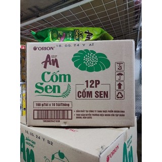 Thùng 10 gói bánh gạo nướng An Cốm Sen Orion