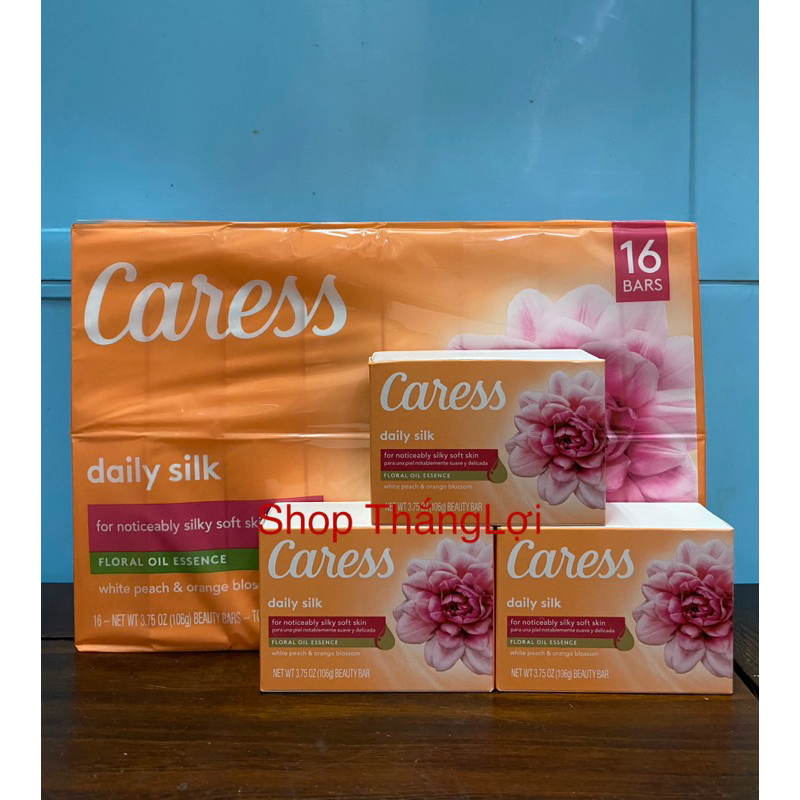 Xà bông cục Caress Daily Silk 106g (bán lẻ)